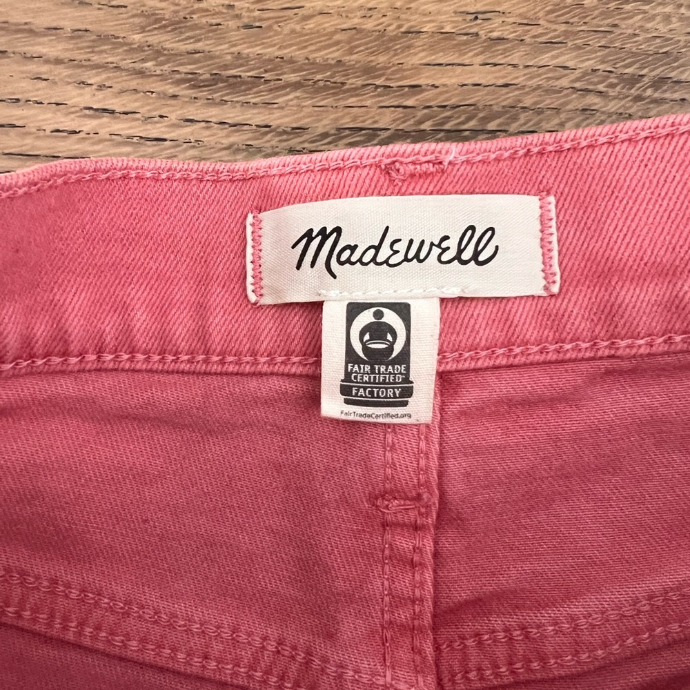Madewell Pink Straight Leg Women's Jeans - Picture 3 of 5